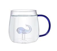 Rianpesn Verres à Boire - Tasse 3D avec Animal Mignon à l'intérieur | Figurine Mignonne à l'intérieur du Verre Transparent, Tasse à Figurine Dessin animé Peu encombrante pour la bière, Le