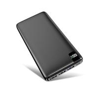 Riapow Batterie Externe 26800mAh, Power Bank 22,5W USB C Charge Rapide Chargeur Portable avec Affichage LED Chargeur de Téléphone 4 Sorties USB pour iPhone, Tablette et Plus