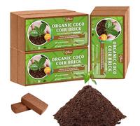 Riare Briques de Coco Bio - Briques de Coco compressées 100% Naturelles - Substrat de Fibre de Coco Haute Expansion - Coco Pith - Coco Coco Coco Husk pour Jardin (6)