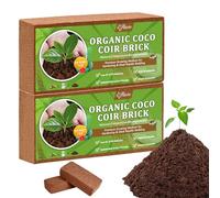 Riare Briques de Coco Bio - Briques de Coco compressées 100% Naturelles - Substrat de Fibre de Coco Haute Expansion - Coco Pith - Coco Coco Coco Husk pour Jardin (2)