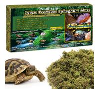Riare Mousse de sphaigne Naturelle de qualité supérieure pour Reptiles - Mousse Verte Vivante pour Terrarium, éclosion, substrat de sphaigne forestière pour Serpents, Gecko (200g)