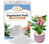 Riare Perle Organique végétale Horticulture végétale Perlite modificateur du Sol Perle Naturelle en Bloc Additif de Conditionnement du Sol Améliore la Croissance du système Racine (6L)