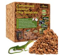 Riare Substrat de copeaux de noix de coco pour reptiles, substrat en fibre de noix de coco de 72 litres, substrat en copeaux de noix de coco pour serpents, tortues, python boule, dragon barbu, geckos