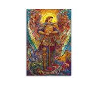 RIAVBAODG ArchAnge Michael Murale Ange Décoration Murale Image Sur Toile Tableau Impression Sur Toile Affiche Decoration Pour Salon Chambre Décorations 20x30inch(50x75cm)