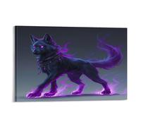 RIAVBAODG Chien Infernal Impression Sur Toile Cerbère Décoration Murale Image Sur Toile Tableau Affiche Decoration Pour Salon Chambre Pour Élégante 16x24inch(40x60cm)