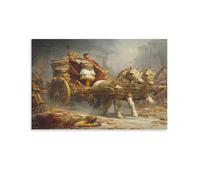 RIAVBAODG Empereur Romain Impression Sur Toile Triomphe et Tragédie Décoration Murale Peintures Sur Affiche Decoration Pour Chambre Salle De Bain Cuisine Bureau 20x30inch(50x75cm)