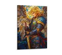 RIAVBAODG Impression Sur Toile Ange Décoration Murale Image Sur Toile ArchAnge Michael Tableau Affiche Decoration Pour La Décoration De La Maison 08x12inch(20x30cm)