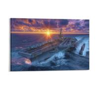 RIAVBAODG Porte-avions Murale Décoration Murale Image Sur Toile Tableau Impression Sur Toile Affiche Decoration Pour Salon Chambre Décorations 20x30inch(50x75cm)