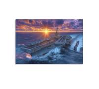 RIAVBAODG Porte-avions Murale Décoration Murale Peinture Sur Toile Impression Sur Toile Affiche Decoration Pour Chambre Et Couloir Premium 20x30inch(50x75cm)