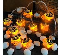 Riaxuebiy 1.65M 10 LED Tortue Guirlande Lumineuse, Alimenté par Batterie Tortue Animal Forme Décoratif Fée Lampe Atmosphère Décoration pour Fête, Noël, Halloween, Mariage (Tortue de mer)