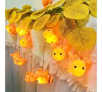 Riaxuebiy 10 LED 1,65M Abeille Guirlande Lumineuse en Forme D'animal,Lumières Féériques Veilleuse Lumière Suspendue,Décoration de Noël Guirlande Lumineuse (1.65M-Batterie, Abeille)
