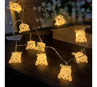 Riaxuebiy 3M 20 LEDs Guirlande Lumineuse Joint,Guirlande Lumineuse Lion de mer Chambre Enfant Décoration de Chambre de Fille pour Jardin,Arbres,Terrasse,Noël,Mariages,Plage Fêtes (Beige)