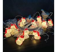 Riaxuebiy Enfants Chambre Licorne Guirlande Lumineuse pour Vacances Mur Fenêtre Arbre Fête Cour Jardin Salon Dortoir Décoratif Squeeze son Grinçant (3m/20led, Rose Licorne)