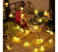 Riaxuebiy Guirlande Lumineuse Abeille,40LED 13.1ft 8 Modes Alimenté par USB pour Arbres Noël Jardin Patio Clôture Fête Mariage Décoration (Abeille)