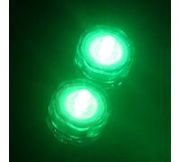 Riaxuebiy Lot de 12pcs Bougies LED étanche Submersible Lampe étanche Waterproof Lumières de Thé avec Pile Bouton pour Mariage Anniversaire Noël Décoration (Vert)