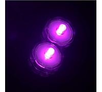 Riaxuebiy Lot de 12pcs Bougies LED étanche Submersible Lampe étanche Waterproof Lumières de Thé avec Pile Bouton pour Mariage Anniversaire Noël Décoration (Rose)