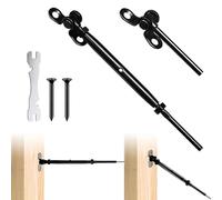 RiaYer Lot de 10 paires de câbles de 0,3 cm, tendeurs réglables à 180°, tendeurs à bascule T316 et raccords d'extrémité pour poteau en métal et bois