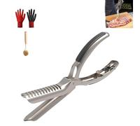 Rib Prep Pro, outil de retrait de membrane de barbecue en acier inoxydable 304, passe au lave-vaisselle pour les amateurs de Bar-B-Q, chef, retrait facile de membrane (1 pièce)