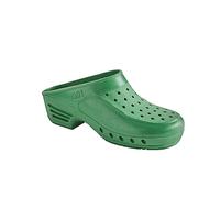 RIB TECHNOLOGIE Sabot de Travail Lavable stérilisable et Anti Statique. Idéal Sabot de Bloc opératoire et Sabot infirmière Tige Couleur Vert Clair Semelle Vert Clai