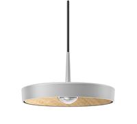 Ribag Kivo 270 Suspension Pendelleuchte, gris, réflecteur bois de chêne