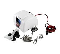 RibasuBB Guindeau d'ancrage électrique, 12 V, avec télécommande sans fil, eau salée marine 25 lbs, vitesse 65 ft/min, convient pour tous les bateaux avec ancre de 20 kg