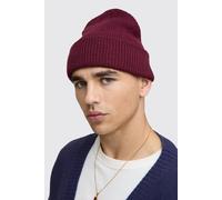 Ribbed Classic Beanie homme - bordeaux - ONE SIZE, bordeaux