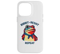 Ribbit Resist répète Une drôle de Manifestation Politique Contre Les Grenouilles Coque pour iPhone 14 Pro Max