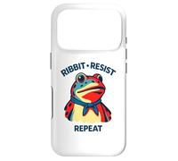 Ribbit Resist répète Une drôle de Manifestation Politique Contre Les Grenouilles Coque pour iPhone 17 Pro