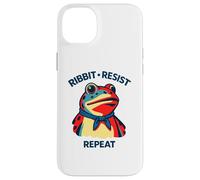 Ribbit Resist répète Une drôle de Manifestation Politique Contre Les Grenouilles Coque pour iPhone 14 Plus