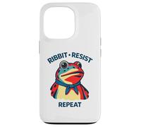 Ribbit Resist répète Une drôle de Manifestation Politique Contre Les Grenouilles Coque pour iPhone 13 Pro