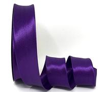 Ribbon Queen Duchess Ruban biais en satin pour couture, couture, passepoil, ourlet, matelassage, patch, tenues et travaux manuels - Qualité professionnelle 30 mm (Violet Claudien, 5 m x 30 mm)