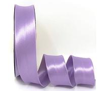 Ribbon Queen Duchess Ruban biais en satin pour couture, couture, passepoil, ourlet, matelassage, patch, tenues et travaux manuels - Qualité professionnelle Lilas Lavande, 5 m x 30 mm