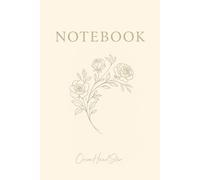 Ribbon & Rose Line Art Notebook: Golden Line Art Notebook for Notes, Ideas & Creative Writing