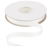 Ribbonitlux Ruban biais en sergé 16 mm x 22,5 mètres, couleur ivoire doux, pour loisirs créatifs, couture, emballage cadeau et décoration intérieure