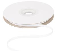 Ribbonitlux Ruban biais en sergé 6 mm x 22,5 mètres, blanc doux, pour loisirs créatifs, couture, emballage cadeau et décoration intérieure