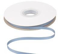 Ribbonitlux Ruban biais en sergé 6 mm x 22,5 mètres, bleu antique doux, pour loisirs créatifs, couture, emballage cadeau et décoration intérieure