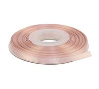 Ribbonitlux Ruban de satin double face de 6 mm de large 22 mètres, ensemble pour emballage cadeau, décoration de fête, applications de couture, mariage et artisanat (813-Vanille)