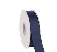 Ribbonitlux Ruban gros grain massif de 25 mm de large 22 mètres, ensemble pour emballage cadeau, décoration de fête, applications de couture, mariage et artisanat (370-Bleu Marine)