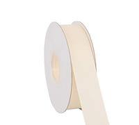 Ribbonitlux Ruban gros grain massif de 25 mm de large 22 mètres, ensemble pour emballage cadeau, décoration de fête, applications de couture, mariage et artisanat (810-Ivoire)