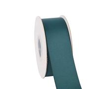 Ribbonitlux Ruban gros grain massif de 38 mm de large 22 mètres, ensemble pour emballage cadeau, décoration de fête, applications de couture, mariage et artisanat (347-Bleu Sarcelle)