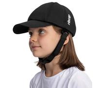 Ribcap Casque médical pour enfants | Casquette de baseball noire avec mentonnière | Chapeau de protection souple pour l'épilepsie | Casquette de protection contre les crises | Tendance et sans