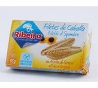 Ribeira Filets de Maquereau à l'Huile de Tournesol, Pack de 3 Boîtes de 85g, Poids Égoutté 60g, Portion Individuelle