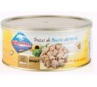 Ribeira Trozos de Bonito del Norte à l'Huile de Tournesol, Oméga 3, Morceaux de Thon Blanc, 750g (Poids Égoutté 585g)