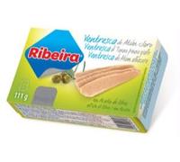 Ribeira Ventrèche de Thon Blanc à l'Huile d'Olive, Pack de 3 Boîtes de 111g, Texture Onctueuse et Goût Intense