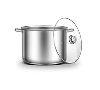 Ribelli Casserole de capapcité d'env. 20 l - convient comme marmite à goulasch, casserole à soupe ou pot d'asperges - y compris induction