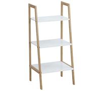 Ribelli Étagère de salle de bain en bambou 3 étagères env. 30 x 72 x 29 cm