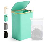 Ribelli Panier à linge pliable de 85 l, avec couvercle et sac à linge amovible, étroit, pour buanderie, salle de bain, chambre à coucher, vert