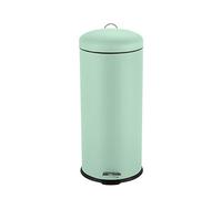 Ribelli Poubelle de Cuisine, Poubelle à Pédale 30L, Poubelle à Pédale en Acier, Couvercle Soft-Close, avec Seau Intérieur Amovible, Vert Menthe