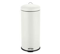 Ribelli Poubelle de Cusine avec Couvercle Poubelle Ronde en Acier Inoxydable, Couleur:beige