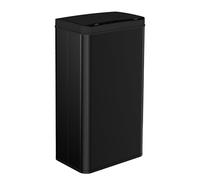 Ribelli Poubelle en acier inoxydable 70 l - Poubelle avec capteur - Ouverture et fermeture automatiques - Poubelle de cuisine avec indicateur de fonction LED, noire